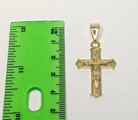 Plated Dainty Cross 3mm Figaro Chain Necklace