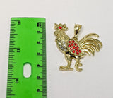 Plated Rooster Pendant