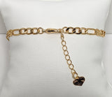 Plated Tri-Gold Virgin Mary Adjustable Bracelet