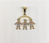 Plated Three Boys Pendant