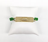 Plated Virgin Mary Rope Bracelet