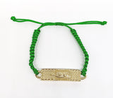 Plated Virgin Mary Rope Bracelet
