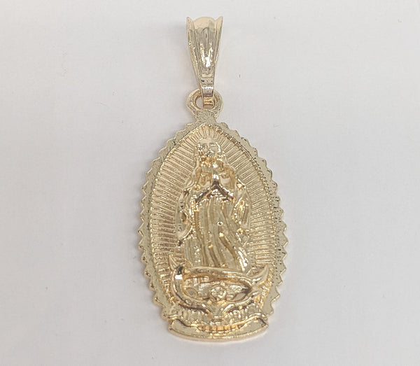 Plated Virgin Mary Pendant