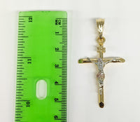 Plated Tri-Color Cross SMALL Pendant*