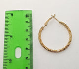 Plated 30mm Hoop Earring