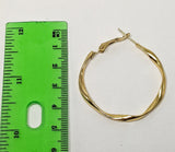 Plated 35mm Hoop Earring