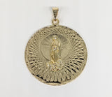 Plated Virgin Mary Medalla Pendant*