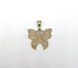 Plated Butterfly Pendant