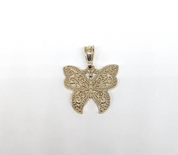 Plated Butterfly Pendant