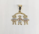 Plated Boy and Two Girls Pendant