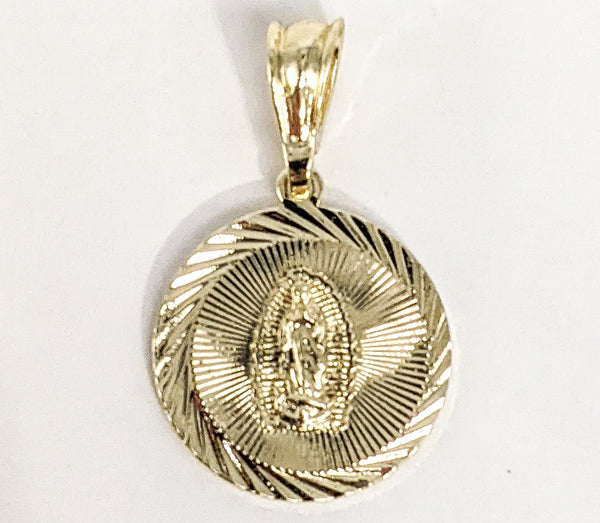 Plated Virgin Mary Pendant