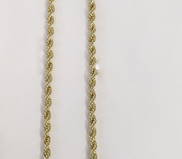 Plated 3mm Rope Braided Chain