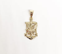 Plated Anchor with Eagle Pendant