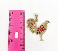 Plated Rooster Pendant