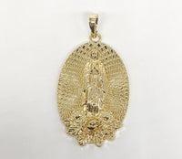 Plated Virgin Mary Pendant