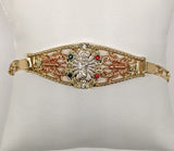 Plated Tri-Gold Saint Jude with Butterfly Bracelet*