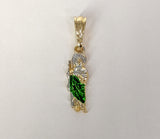 Plated Multicolor Dainty Saint Jude Pendant