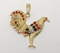 Plated Rooster Pendant