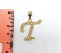 Plated Letter Pendant