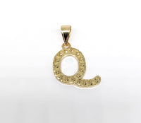 Plated Letter Pendant