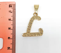 Plated Letter Pendant