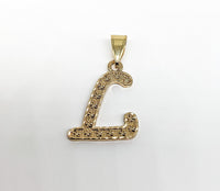 Plated Letter Pendant