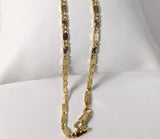 Plated Multicolor Saint Jude 2mm Star Solid Chain Necklace