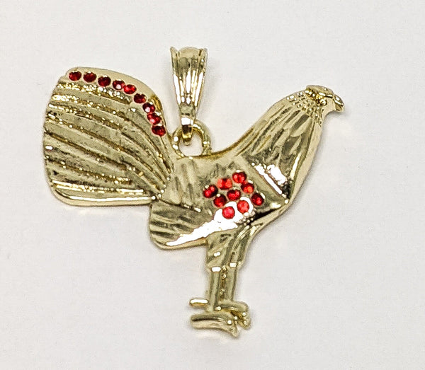 Plated Rooster Pendant