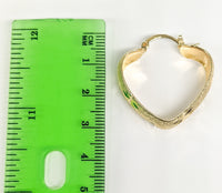 Plated Heart Hoop Earring SMALL*