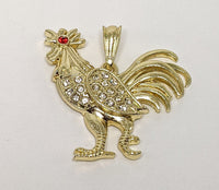 Plated Rooster Pendant