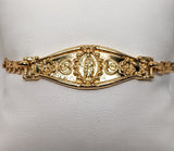 Plated Virgin Mary Bracelet