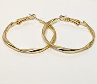 Plated 35mm Hoop Earring