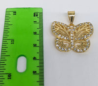 Plated Butterfly Pendant