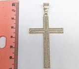 Plated Bling Cross Pendant