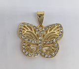 Plated Butterfly Pendant