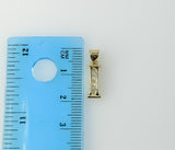 Plated Dainty Letter "I" 3mm Figaro Chain Necklace