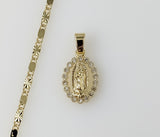 Plated Dainty Saint Jude 2mm Star Solid Chain Necklace