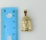 Plated Jesus 14K 3mm Cuban Chain Necklace