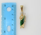 Plated Small Multicolor Saint Jude 3mm Flat Mariner Anchor Chain Necklace