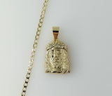 Plated Jesus 14K 3mm Cuban Chain Necklace