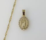 Plated Dainty Saint Jude 14K Twist Chain Necklace