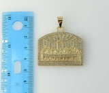 Plated Blinged The Last Supper 2mm Rope/Braided Chain Necklace